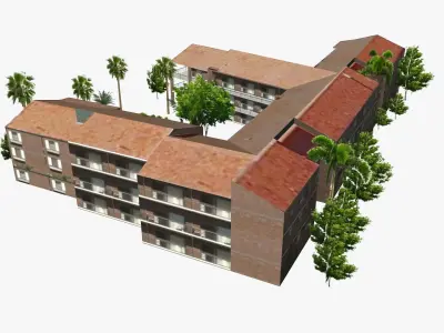 3642 Main Beach Parade Low-poly 3D model