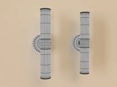 Modern Wall Light 3D Model Low-poly 3D model