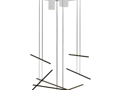 Shangai Hanging lamp G gold 3D model