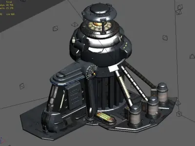 Functional mechanical object 03 3D model