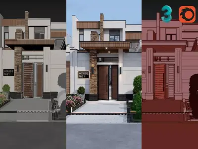 EXTERIOR DESIGN 3D SCENE 3D model