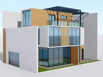 Modern House 13 3D model