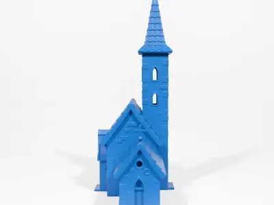 Small church 3D print model