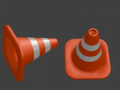 Traffic Cone Classic 3D model