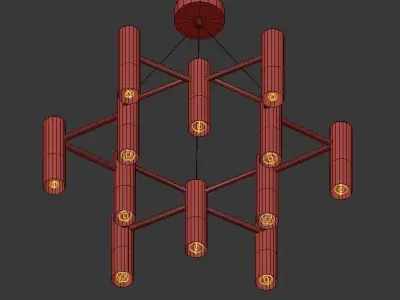 Delightfull pendant lamp hanging 3D model