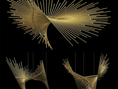 Lobby Chandelier 3D model