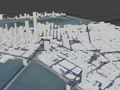 Lower Manhattan City of New York Free 3D model