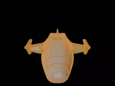 Sci-Fi Spaceship Vehicle 3D print model