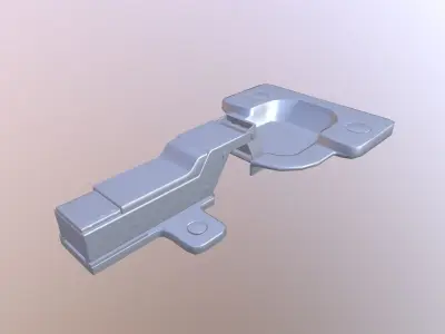 Hinge Low-poly 3D model