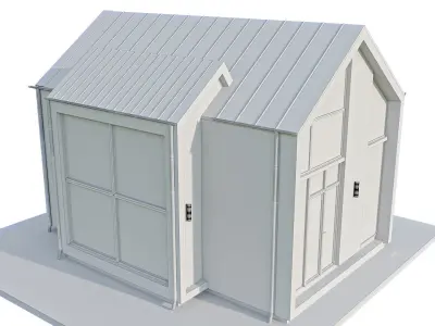Modren house 05 Low-poly 3D model purchase