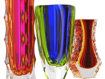 Vases Mandruzzato Murano 3D model