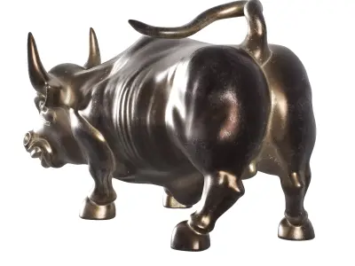 Charging Bull Low-poly 3D model