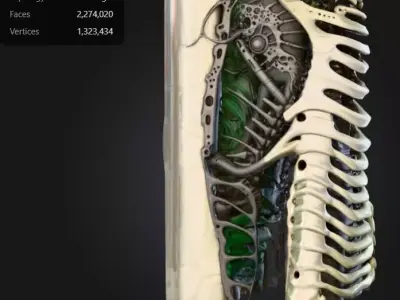 Modular Alien Tech Component beam 3D model