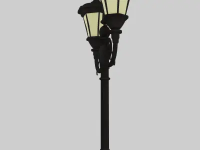 Classic lantern post  3D model