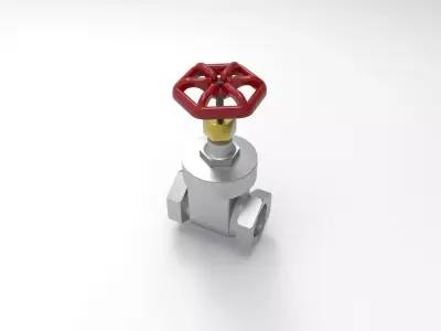 Gate valve 3D print model by Scarlett888