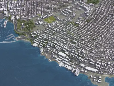 Monterey Low-poly 3D model