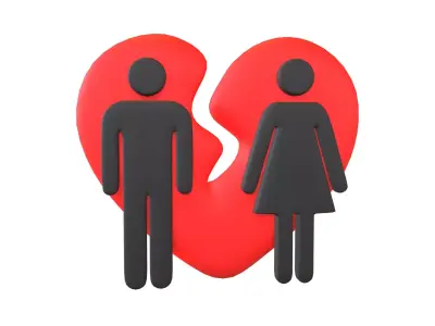 Divorce Symbol v1 002 Low-poly 3D model