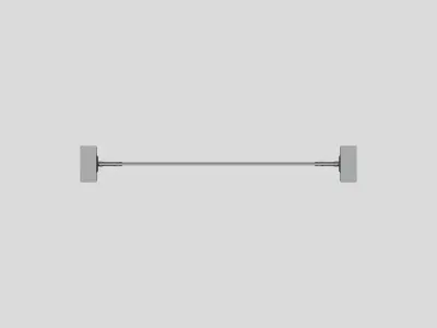 Backdrop Banner Stand - Geometry Only No Textures No Materials 3D model