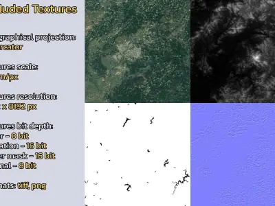 Gwangju South Korea City Landscape 3D Model 3D model