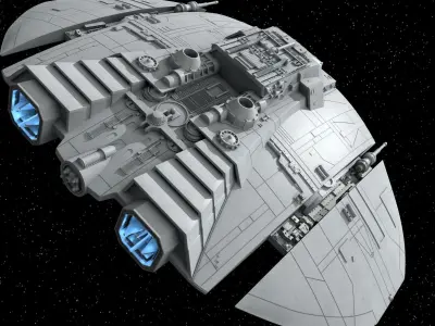 Battlestar Galactica Original Serie Cylon Raider 3D print model