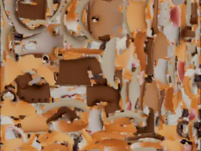 Fluffy Cat Winter Coat 3D Model Sophisticated Character Low-poly 3D model