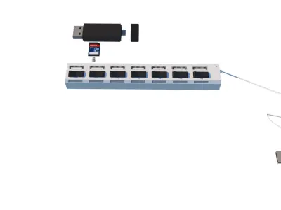 usb hub 3D model