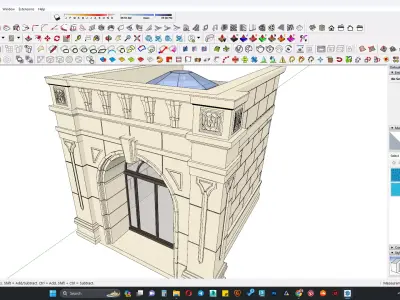 Entrance arch 3d model 3D model