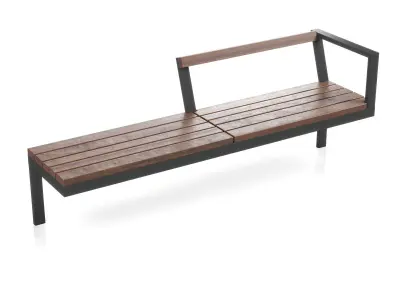 Modern park furniture 3D model