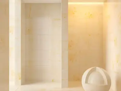 Marble wall 198 3D model