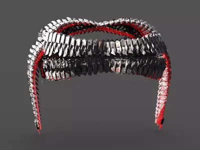 Scull Spine cathedral Spine 3D model