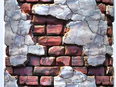 Stylized Wall Seamless Texture Texture 135