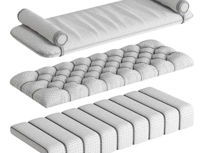 Seat Pillows Set 7 3D model