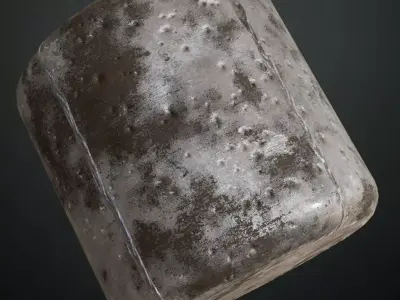 Extreme Rusty Industrial Metal Plate PBR Seamless Texture