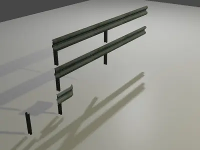 Urban Scenery Accessories Kit Low-poly 3D model