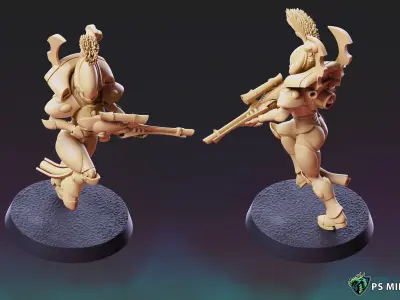 Space Elf Vanquisher Female Bundle 3D print model