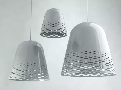 Capri pendant light with pattern 3D model