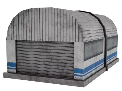 Warehouse 6 Low-poly 3D model purchase