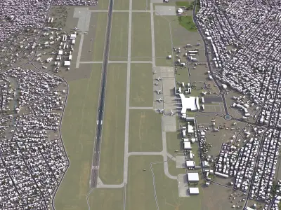 Brazzaville - Maya-Maya Airport - BZV Low-poly 3D model