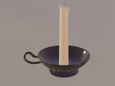 Candle 3D model 14