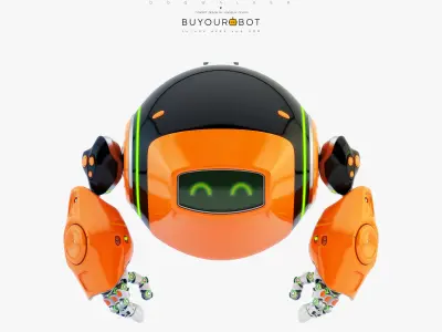 Dog walker III bot 3D model