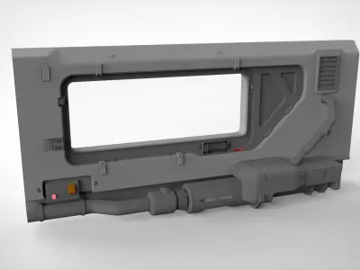 sci-fi Architecture kitbash 5 3D model