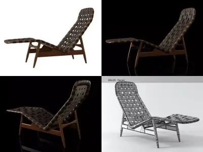 Lounge Chair 3D model 2
