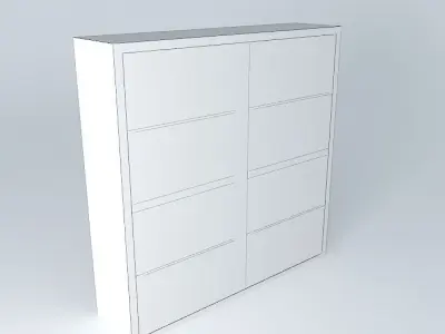 Shelf Cabinet DOORS HREG4FP 12 12 BRW Milano Oak 3D model