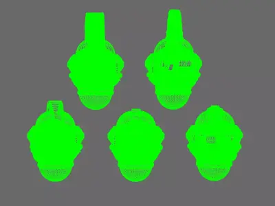 Space Knights V1 Exterminator Trojan Helmet 3D print model