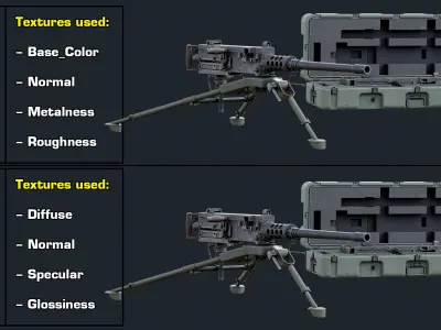  M2 Browning Machinegun with Crate Pack 