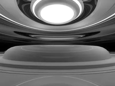 Sci Fi Room 3D model 10