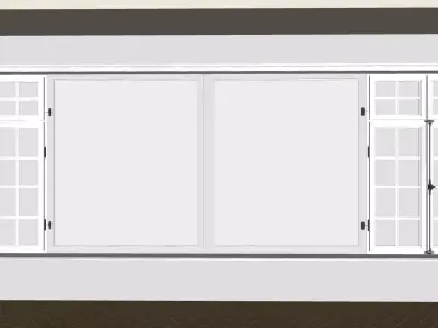 French - style windows 3D model