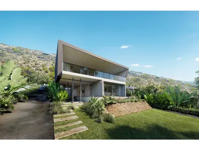 3D Modelling and Lumion 9 Scene RBeach House Complex Low-poly 3D model