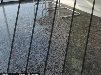 TUREX INTERNATIONAL Granite Tiles Set 02 3D model