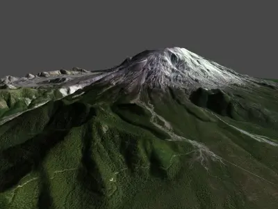 Mt ST Helens 3D model